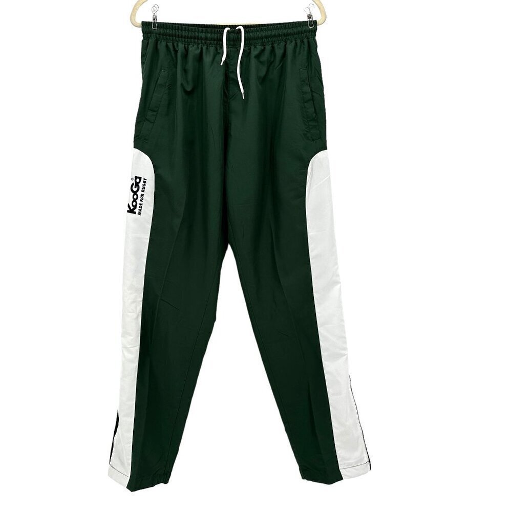 NWT Kooga Made For Rugby Green White Lined Track Pants Mens Small 32